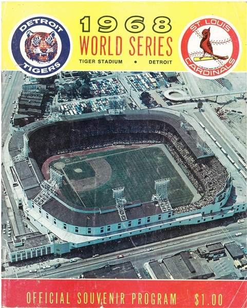 1968 World Series Program - Tigers vs Cardinals