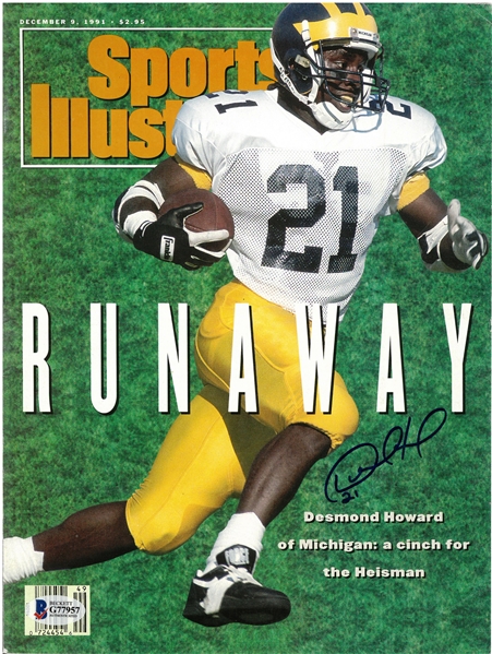 Desmond Howard Autographed 1991 Sports Illustrated