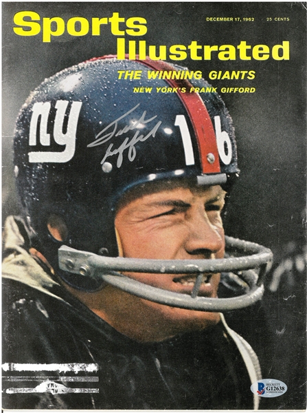 Frank Gifford Autographed 1962 Sports Illustrated