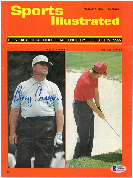 Billy Casper Autographed 1966 Sports Illustrated