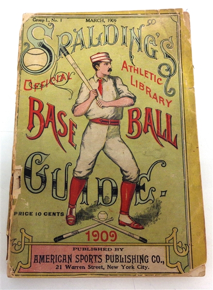 1909 Spalding Official Baseball Guide