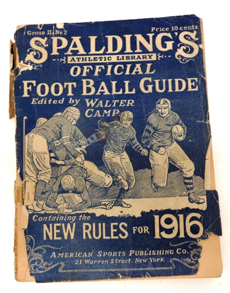 1916 Spalding Official Football Guide