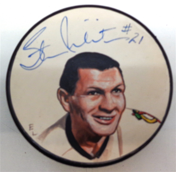Stan Mikita Autographed Hand Painted Puck