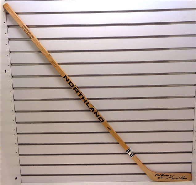 Gordie Howe Autographed Northland Stick w/ Mr. Hockey