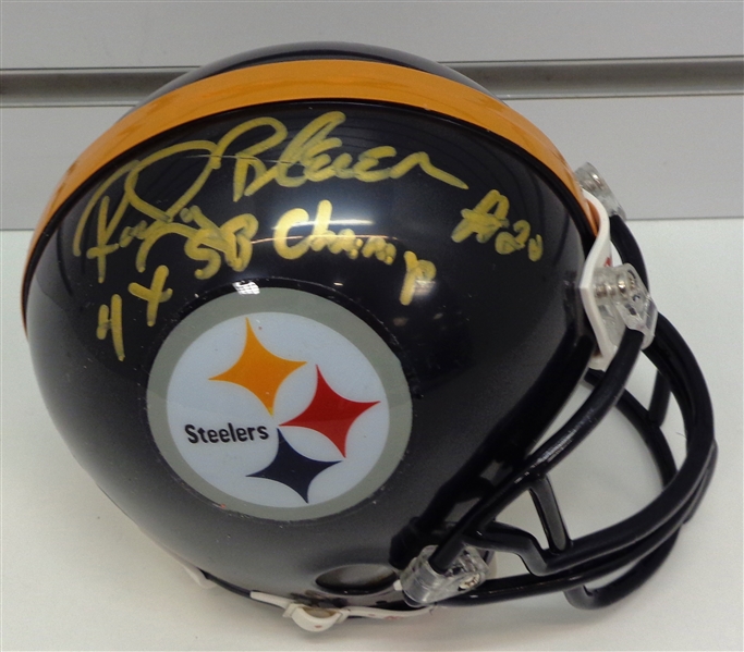 Rocky Bleier Autographed Mini Helmet