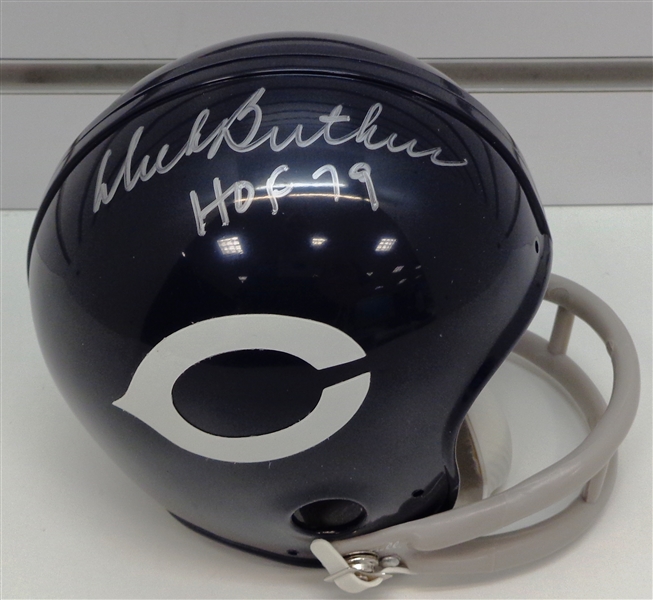 Dick Butkus Autographed Mini Helmet