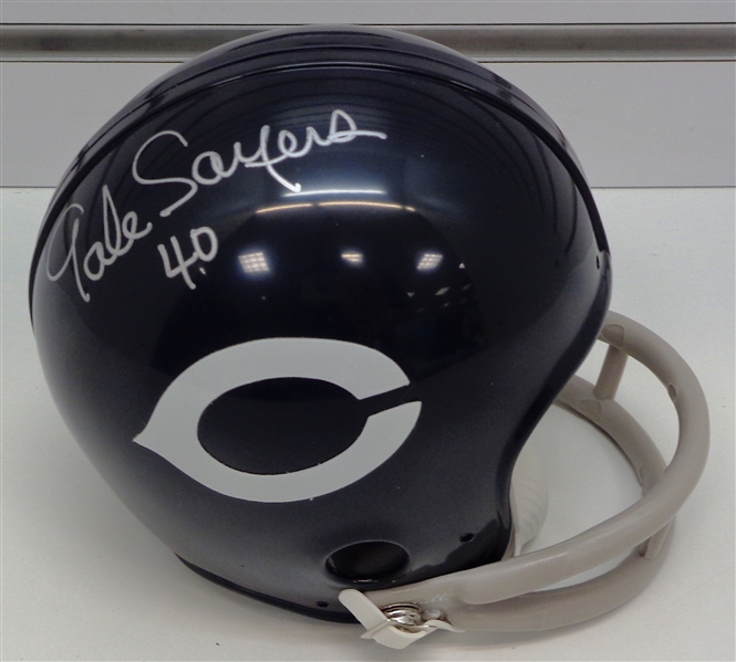 Gale Sayers Autographed Mini Helmet