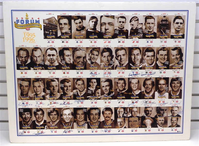 Montreal Canadiens Multi Signed Poster