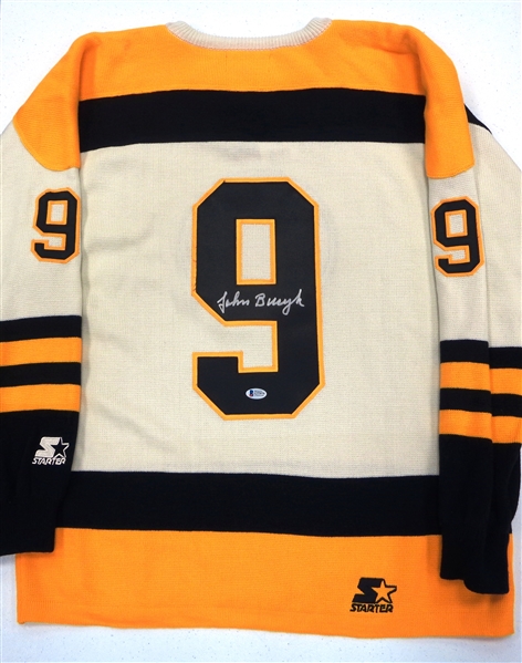 Johnny Bucyk Autographed Bruins Sweater