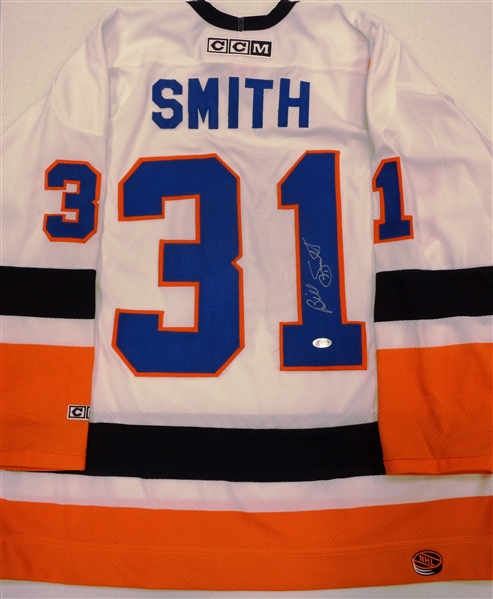 Billy Smith Autographed Islanders Jersey