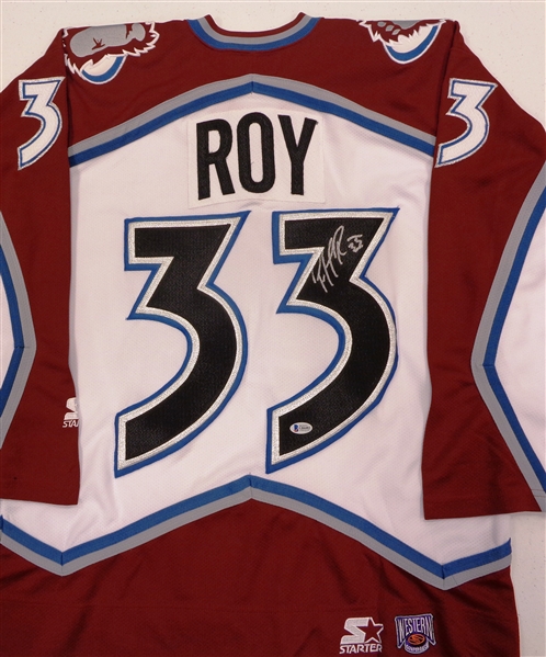 Patrick Roy Autographed Avalanche Jersey