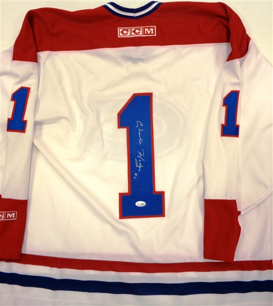 Charlie Hodge Autographed Canadiens Jersey