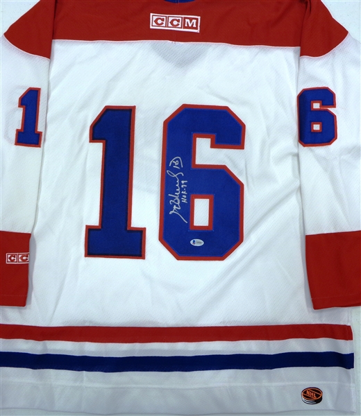 Henri Richard Autographed Canadiens Jersey