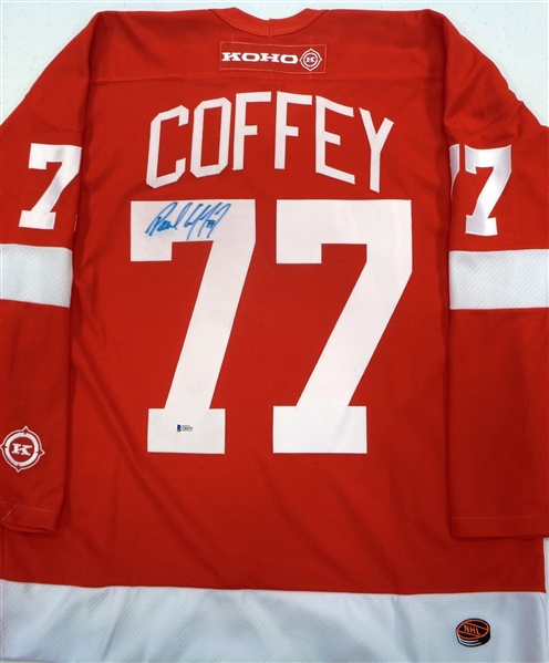 Paul Coffey Autographed Red Wings Jersey