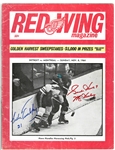 1964 Red Wings vs Canadiens Program Signed by 37