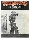 Jack Adams & More Signed 1971 Red Wings Program