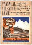 1941 MLB All Star Game Program