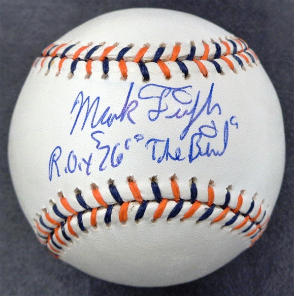 Mark Fidrych Autographed 2005 All Star Ball w/ "The Bird & ROY 76"