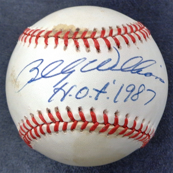 Billy Williams Autographed Baseball w/ HOF