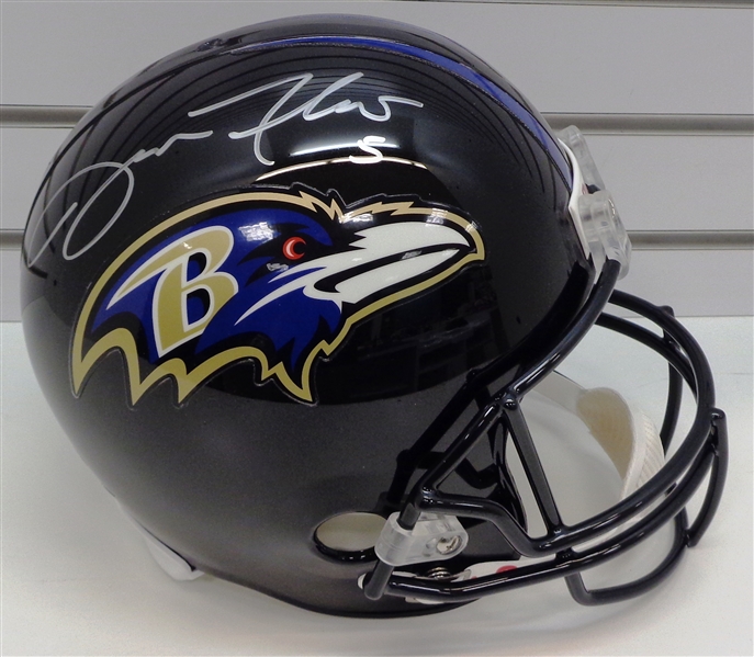 Joe Flacco Autographed Ravens Full Size Deluxe Replica Helmet