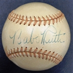 Babe Ruth Autographed Official Spalding Baseball