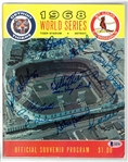 1968 World Series Program Autographed by 27+ Tigers