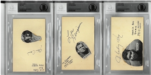 1954 Detroit Lions Lot of 14 3x5 Index Cards