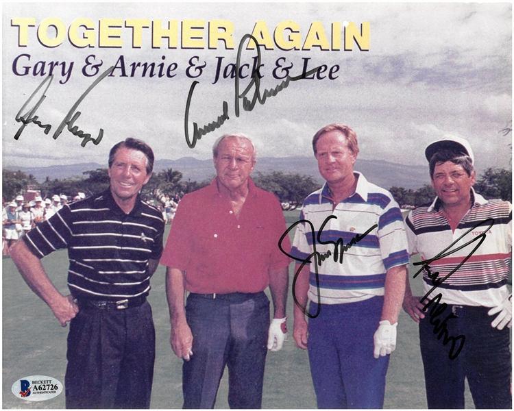 Player/Palmer/Nicklaus/Trevino Signed 8x10