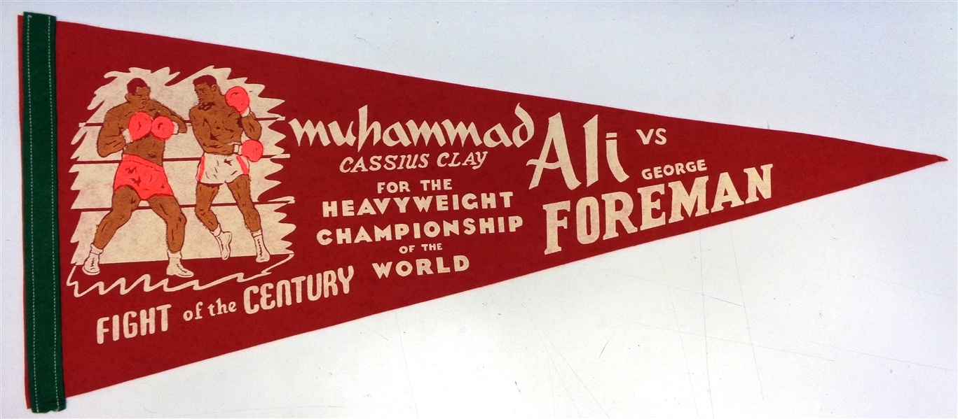 Muhammad Ali vs George Foreman Rumble in the Jungle Pennant