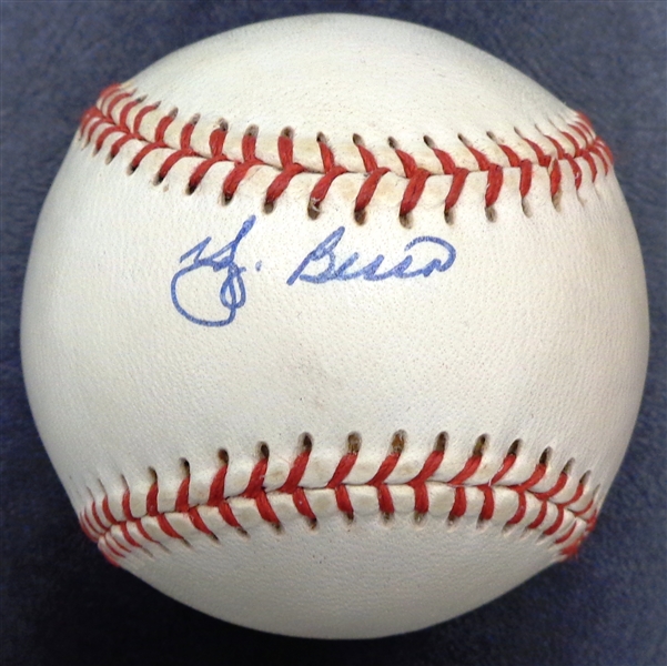 Yogi Berra Autographed Baseball