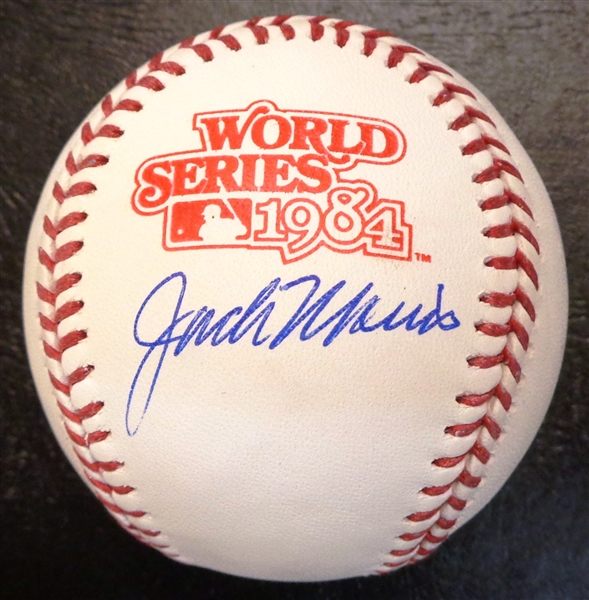 Jack Morris Autographed 1984 World Series Baseball