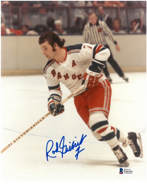 Rod Gilbert Autographed 8x10 Action Photo 