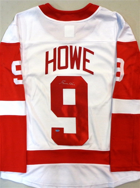 Gordie Howe Signed Detroit Red Wings White Fanatics Premier Hockey Jersey