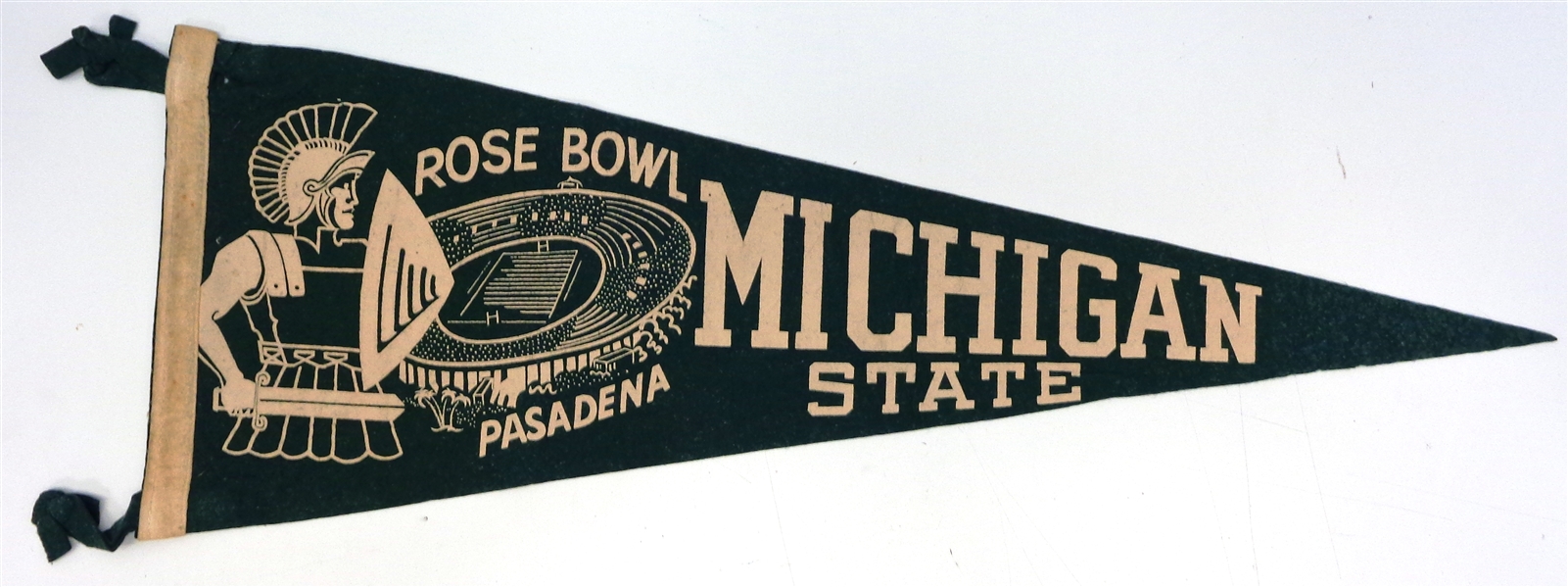 Michigan State 1956 Rose Bowl Pennant