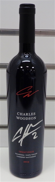 Charles Woodson Autographed Woodson Wine
