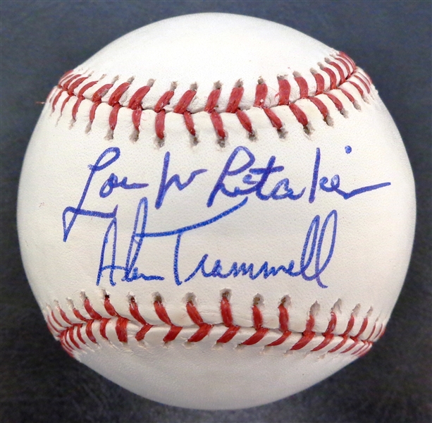 Lou Whitaker & Alan Trammell Autographed Baseball