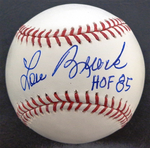 Lou Brock Autographed Baseball w/ HOF
