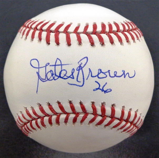 Gates Brown Autographed Baseball