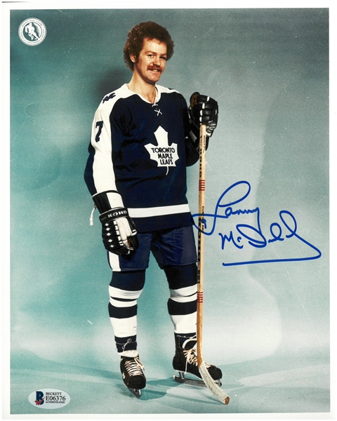 Lanny McDonald Autographed Maple Leafs 8x10