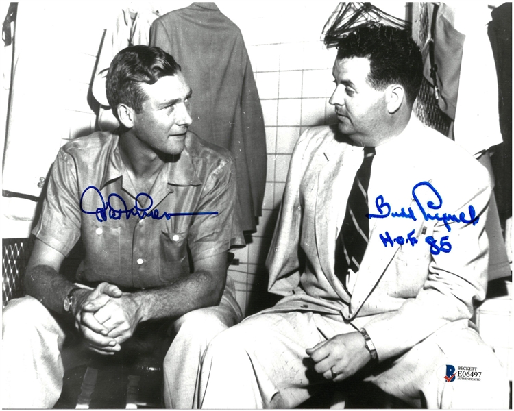 Hal Newhouser & Budd Lynch Autographed 8x10 Photo