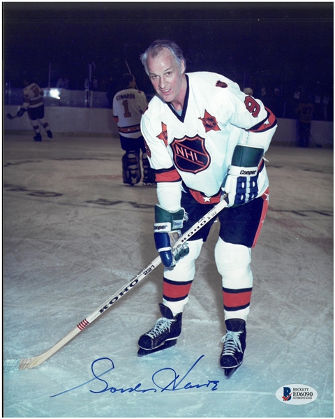 Gordie Howe Autographed 1980 All Star 8x10 Photo
