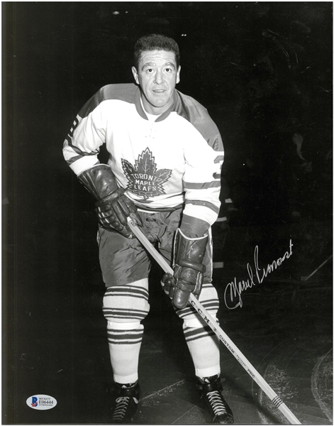 Marcel Pronovost 11x14 Autographed Leafs Photo