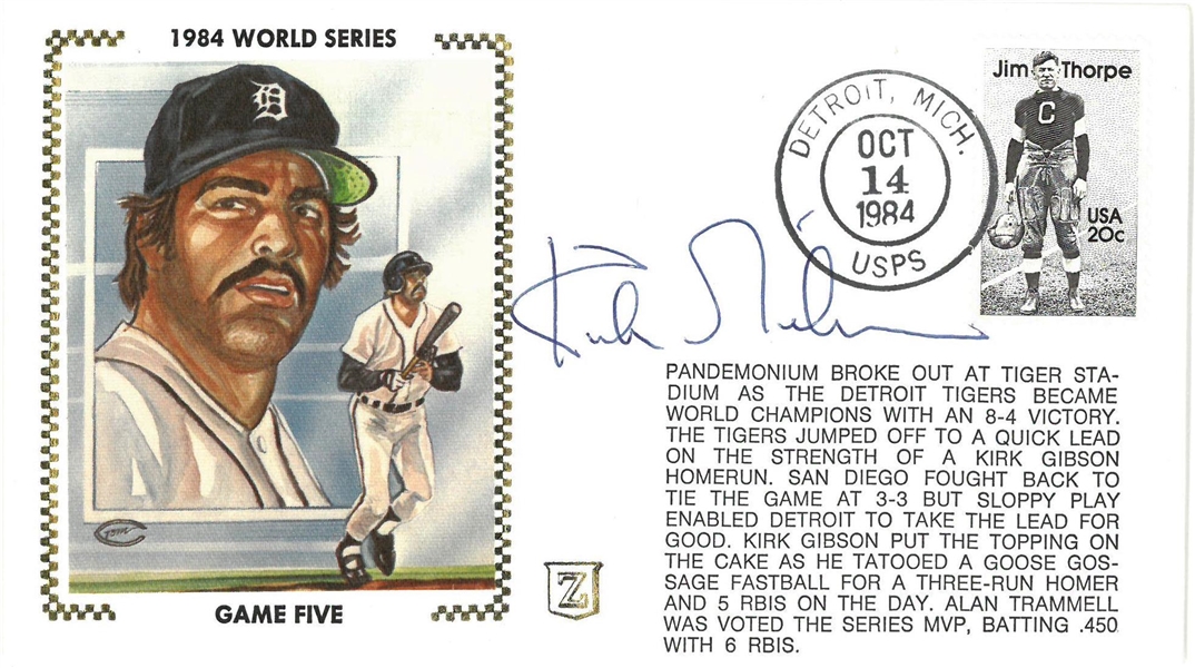 Kirk Gibson Autographed 84 World Series Cachet