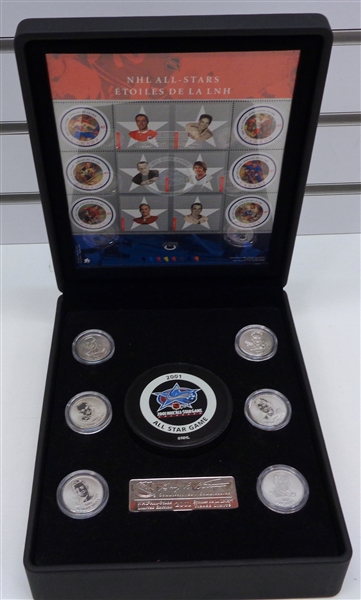 2001 Canada Post All Star Puck & Coin Set
