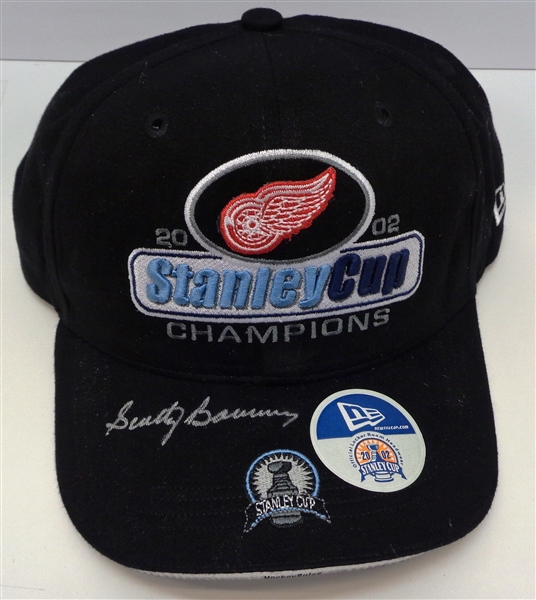 Scotty Bowman Autographed 2002 Stanley Cup Locker Room Hat
