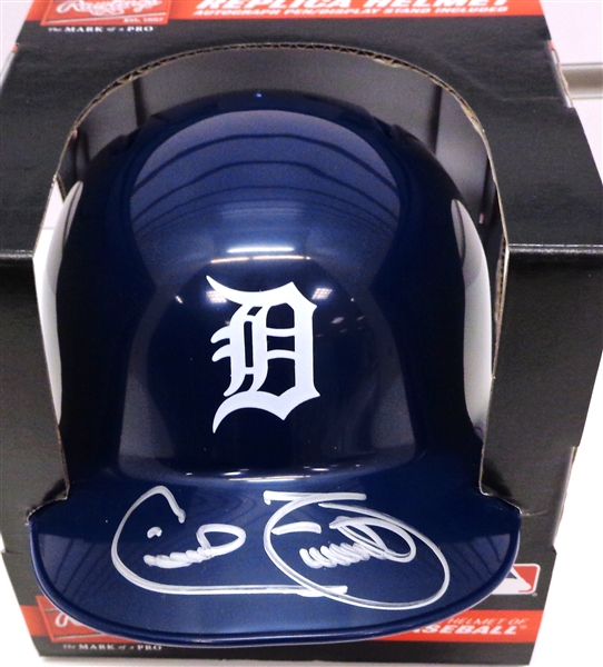 Cecil Fielder Signed Detroit Tigers Rawlings Mini Batting Helmet