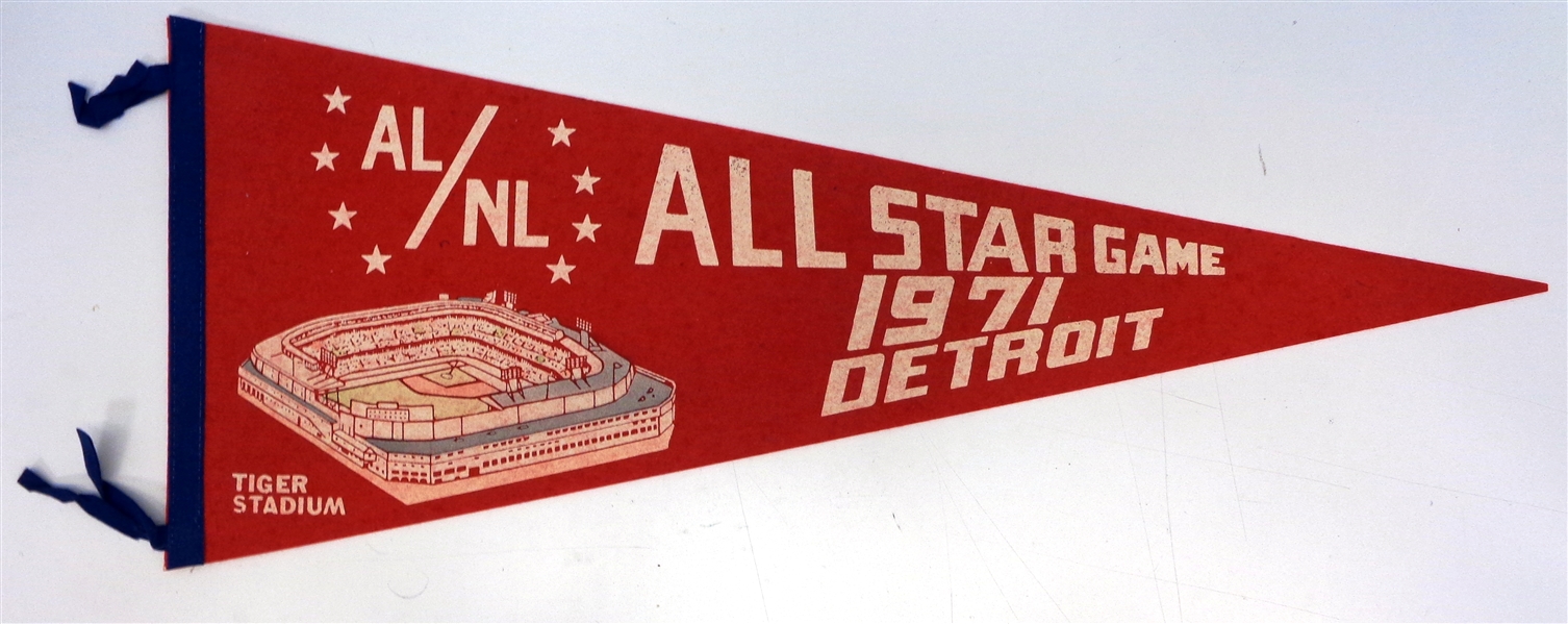 1971 MLB All Star Game in Detroit Pennant