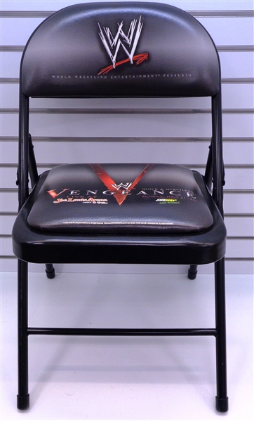 WWE Vengeance 2002 Chair from Joe Louis Arena