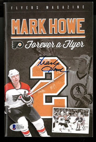 Mark Howe Autographed Number Retirement Program
