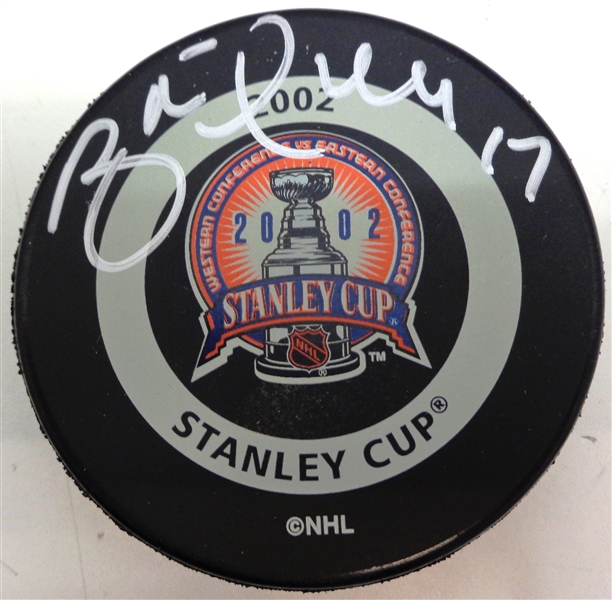Brett Hull Autographed 2002 Stanley Cup Game Puck